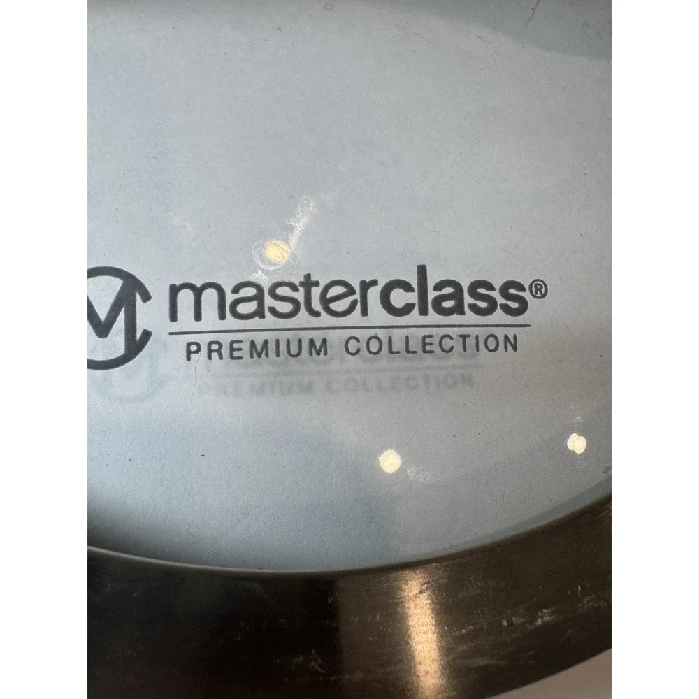 Masterclass Premium Cookware Glass Replacement Lid Vented 6.75 inside blk handle